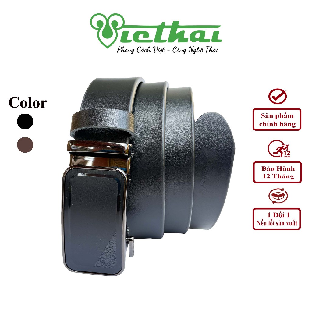 วีตไทย | VT323 | เข็มขัดผู้ชายหนังวัวแท้หัวเข็มขัดอินเทรนด์