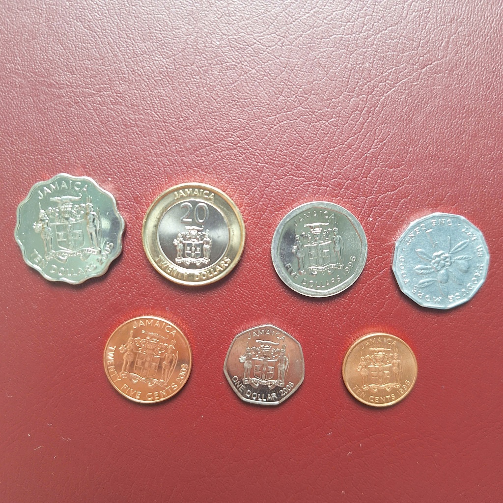 ชุดเหรียญ Ja.mai.ca 7 ชิ้น – เหรียญสะสม ภาพคมชัด