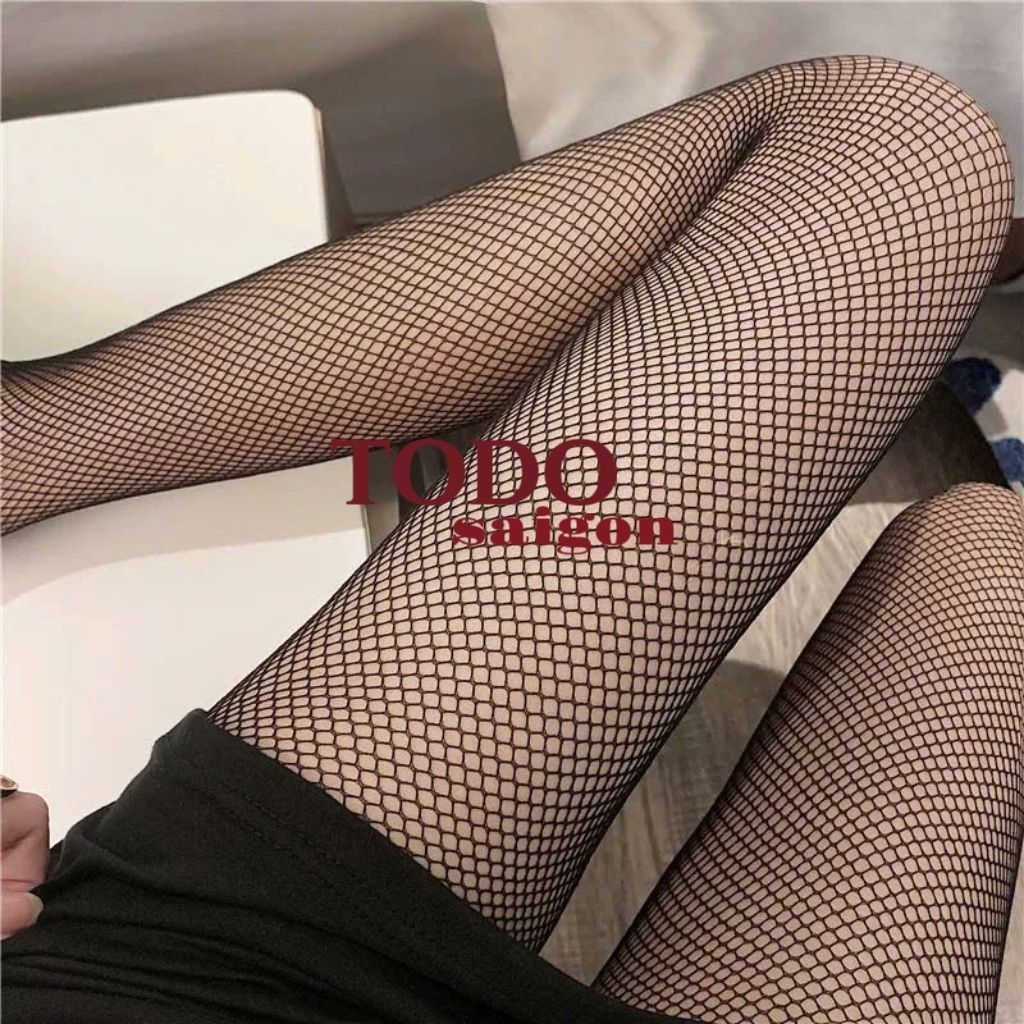 TODO ถุงเท้าสตรีตาข่ายสีดําขนาดเล็กฟรีไซส์
