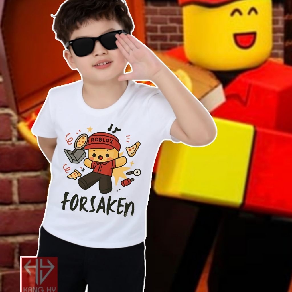 เสื้อยืด Elliot forsaken roblox สําหรับเด็กชายและเด็กหญิงทุกขนาด F803