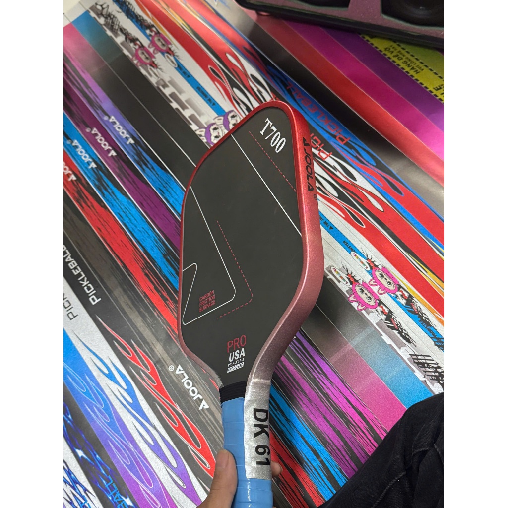 (พิมพ์ชื่อ) สติ๊กเกอร์ขอบแร็กเก็ต Pickleball รหัส dk 61 - หนาและกันรอยขีดข่วน