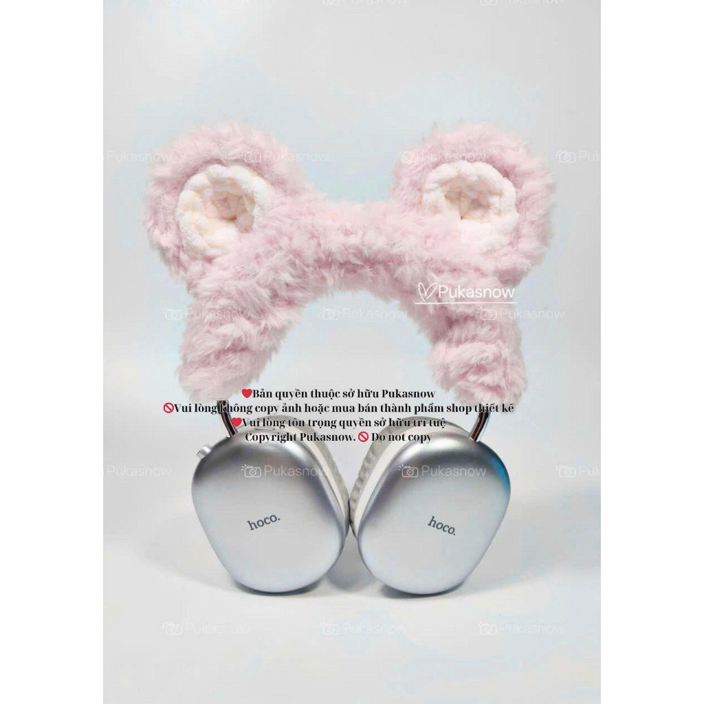 ที่ครอบหูฟัง | ฝาครอบหูฟังโครเชต์ดีไซน์ Pukasnow Fox Ear