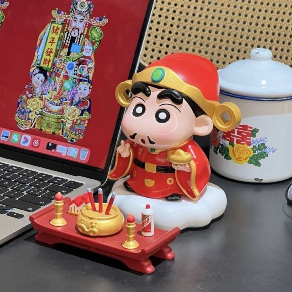 God of Wealth Pencil Boy Shin Model, Shin chan God of Wealth, Symbolizing God of Wealth Model
