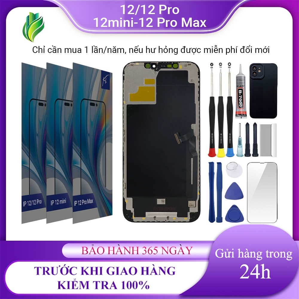 จอ KL/ZY ของแท้เข้ากันได้กับ iPhone 12/12 Pro/12 mini/12 Pro Max, 12T