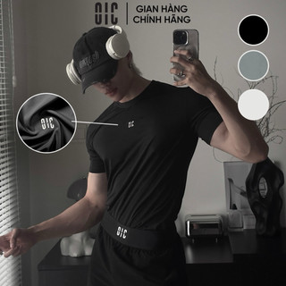 Áo thun thể thao nam OIC IN LOGO phản quang form SUÔNG ÔM NHẸ, vải thun lạnh spandex,thấm hút,co dãn