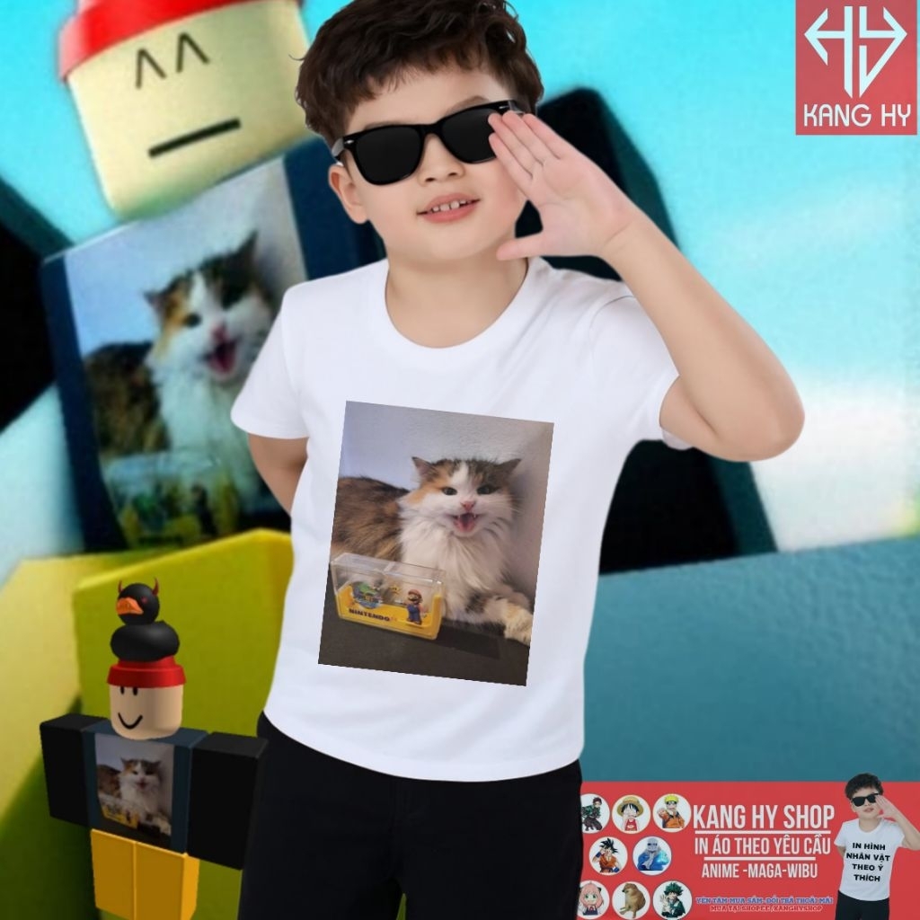 เสื้อยืดแมว 007n7 forsaken roblox สําหรับเด็กชายและเด็กหญิงทุกขนาด F862