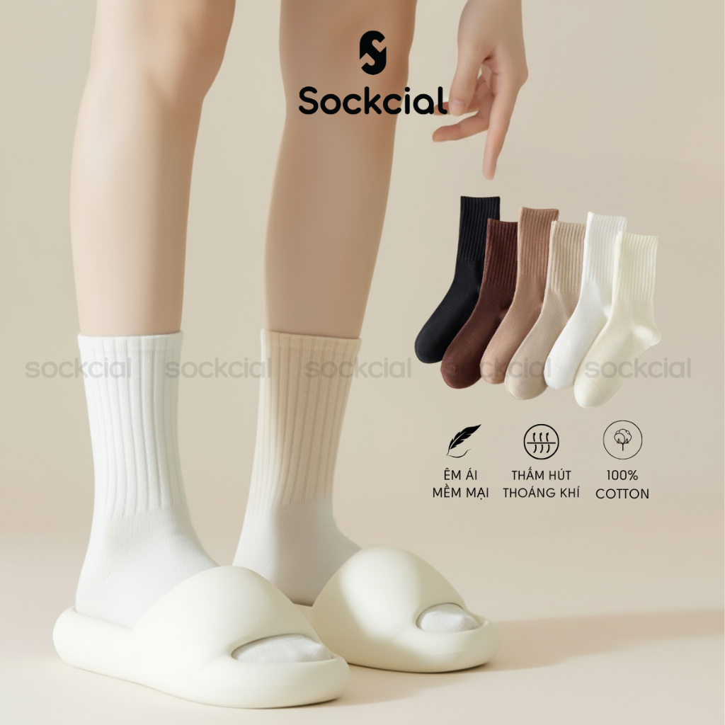 ผู้หญิงหลายสีธรรมดาถุงเท้าคอปกสูง ถุงเท้า ลายยางใหญ่, ถุงเท้าคอปกสูงหนาวัสดุยืดหยุ่นระบายอากาศทนทานส