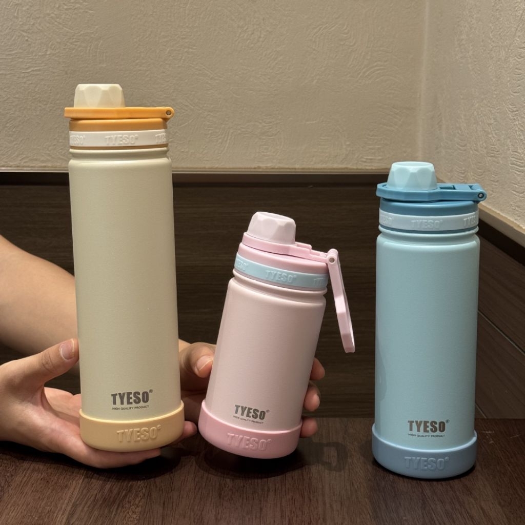 [ของแท้] Tyeso Thermos Bottle พร้อมฐานฟรี 420ml/600ml/750ml