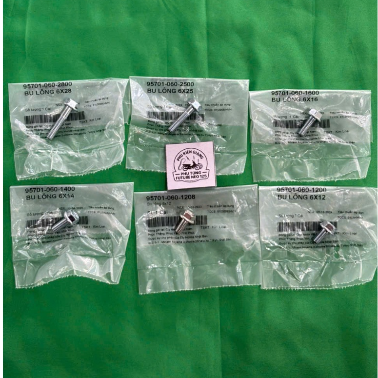 ชุดโบลต์ 6x28, 6x25, 6x16, 6x14, 6x12 สําหรับของแท้ Future neo, Fu x, Fu 2, Fu fat motors