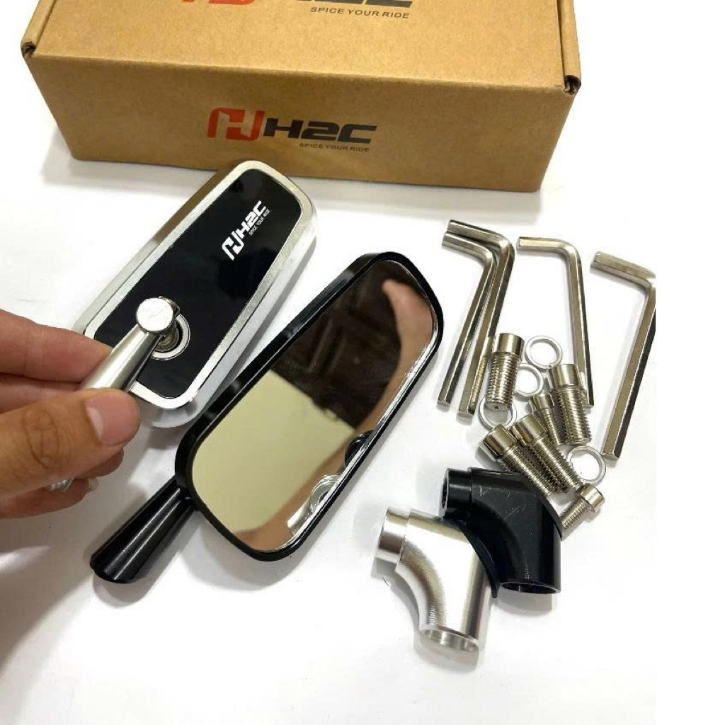 กระจก H2C กระจกมองหลัง H2C ขาสั้น <ราคา 1 ชิ้น> สุดดี