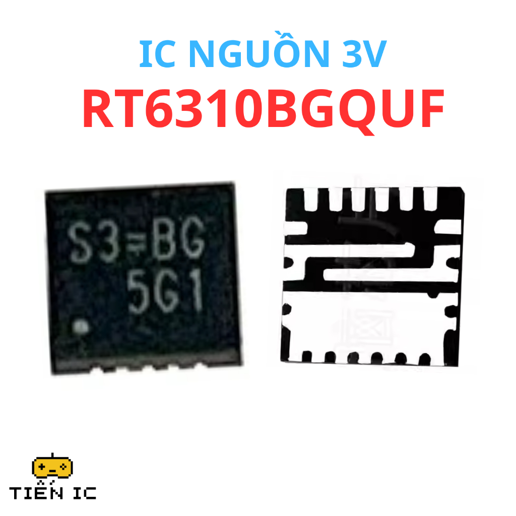 ไฟ 3v IC RT6310BGQUF RT6310B 6310 S3= ทดแทนสําหรับแล็ปท็อป - สินค้าใหม่ดั้งเดิม - TIEN IC