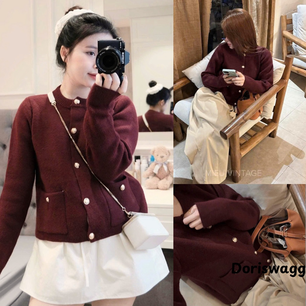 เสื้อสเวตเชิ้ตผู้หญิง CADIGAN ผู้หญิง