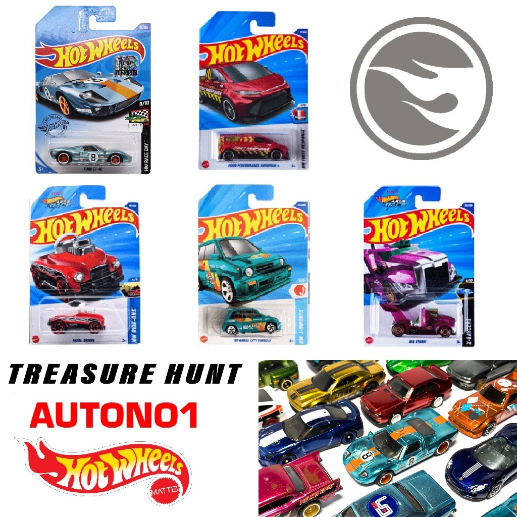 โลหะลิขสิทธิ์แท้ โมเดลรถ Treasure Hunt Hotwheels สเกล 1:64 C4982-TH