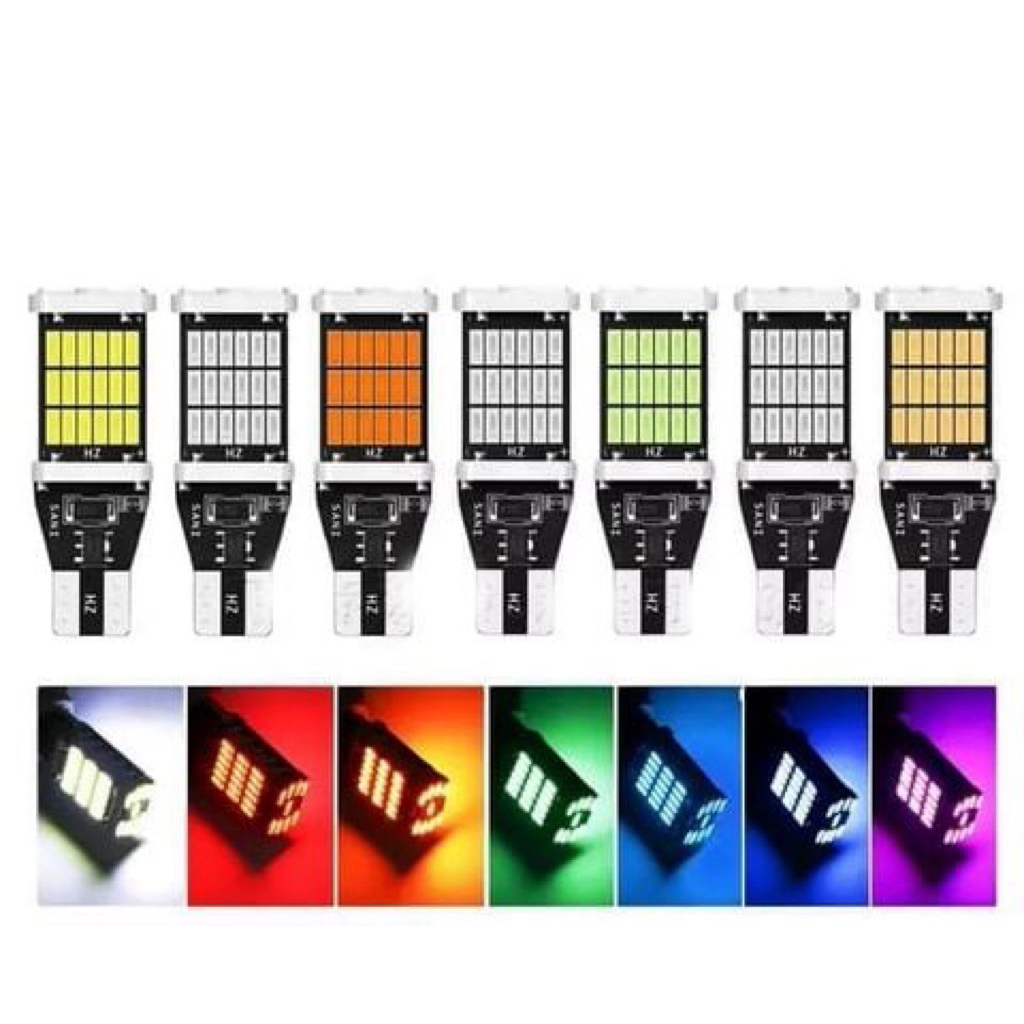 ไฟเลี้ยว LED/ไฟถอยหลัง T15/T10 สําหรับรถยนต์รถจักรยานยนต์ชิป 4014 สว่างมาก - 15w