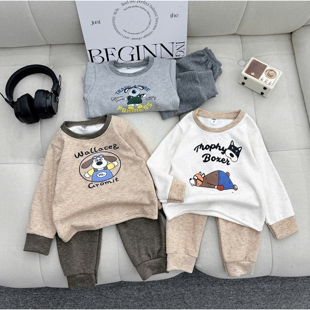 ชุดสุนัข Wallace สําหรับเด็กผู้ชาย