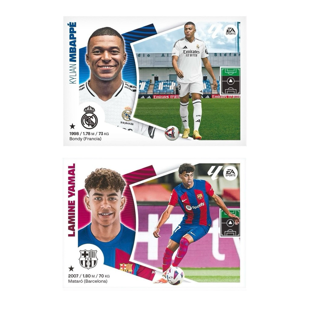 [การ์ดพิมพ์ลาย] การ์ดนักฟุตบอล Panini Laliga 24/25