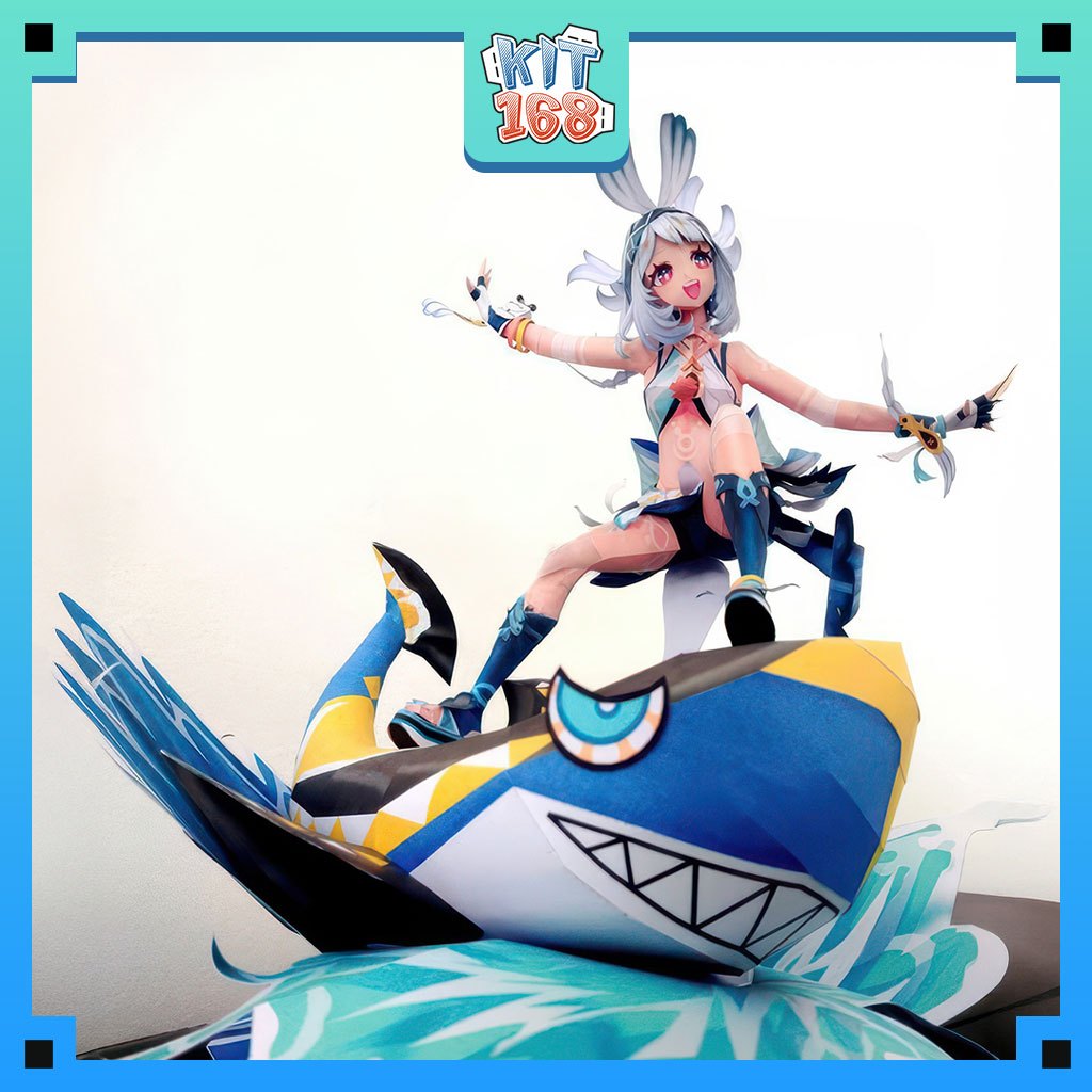 โมเดลกระดาษ เกมอนิเมะ Mualani - Genshin Impact