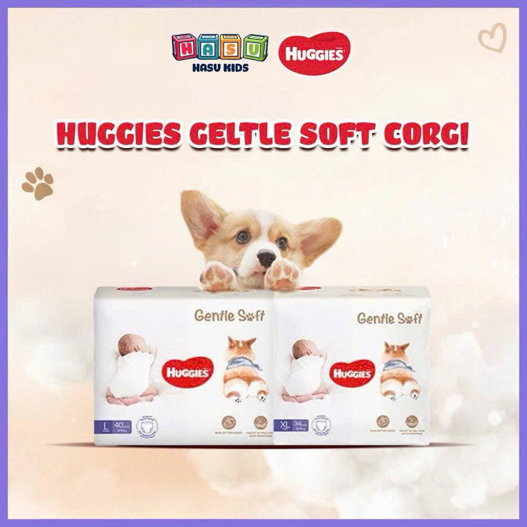 ของขวัญไม่สําหรับ HUGGIES GENTLE SOFT CORGI DIAPERS