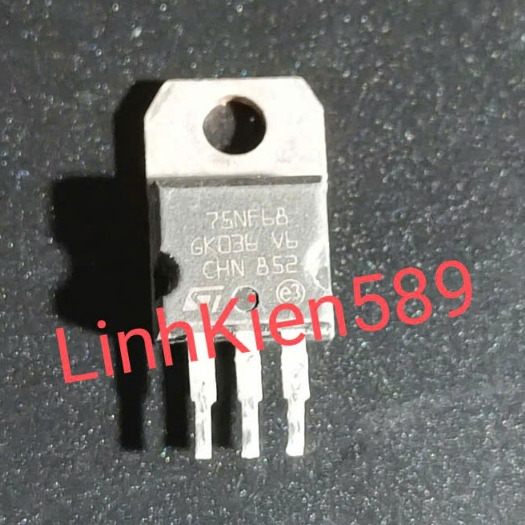 10 ชิ้น Mosfet 75NF68 N Channel 80A 68V ถอดประกอบ