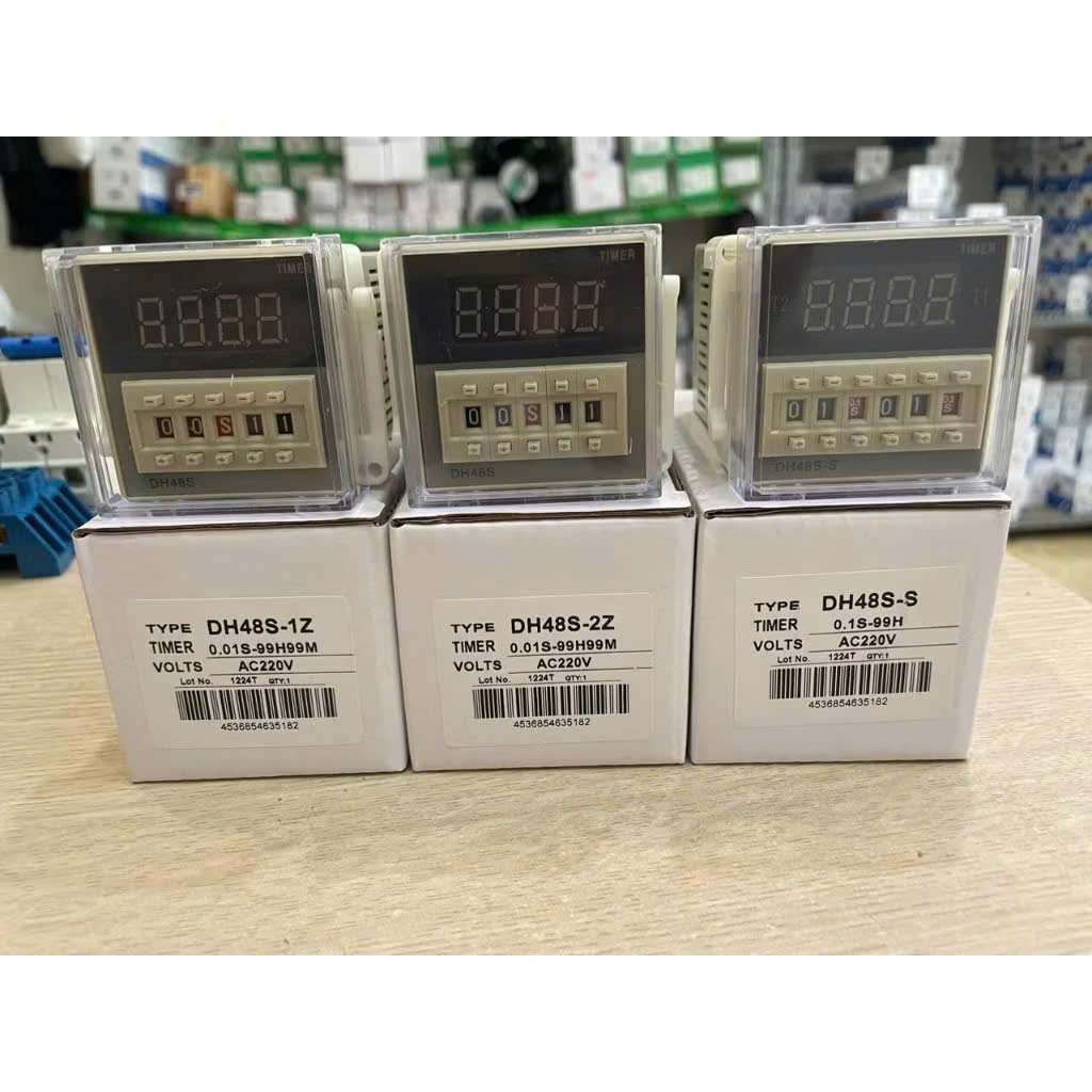 รีเลย์ไทม์ DH48S, DH48S-S, DH48S-2Z, DH48S-1Z (ฐานรวม) 24VDC, 220VAC