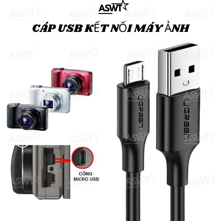 สาย USB สําหรับ Sony Cyber-Shot DSC-HX10, HX10V, HX200, HX200V, HX20V, HX30, WB35F, WB36F, WB37F, WB
