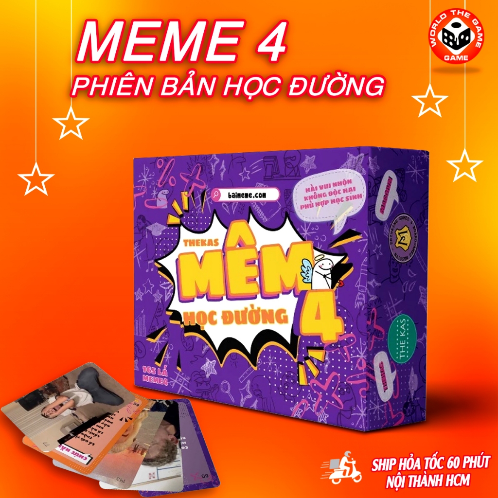 [ใหม่] Meme Card Deck ver 4 School - Fun Boardgame ความบันเทิงที่ดีที่สุดกับเพื่อนของคุณ