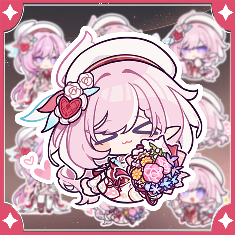 [Honkai Impact] สติ๊กเกอร์ Chibi Elysia (8 ภาพ)