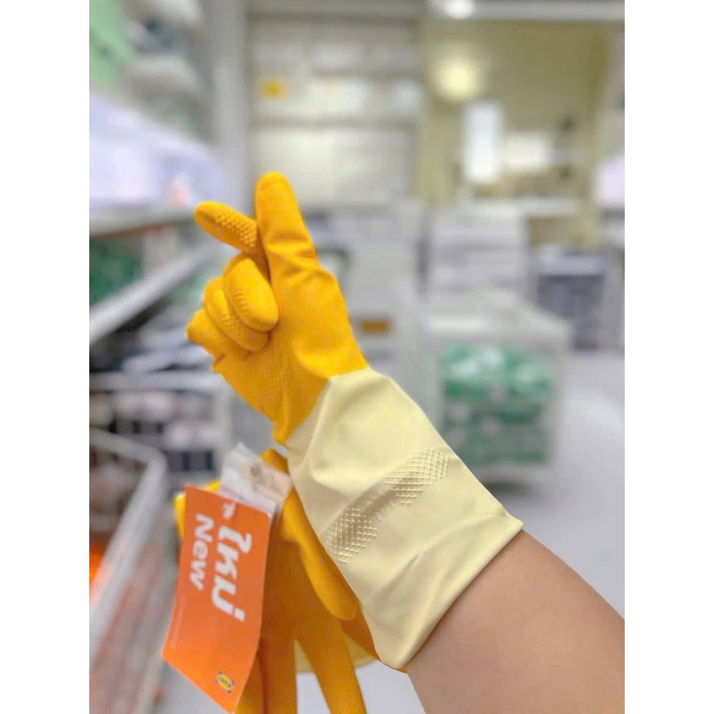 [IKEA STORE THAI PRODUCTS] ถุงมือล้างจาน IKEA Thailand 1 คู่ สีเหลือง