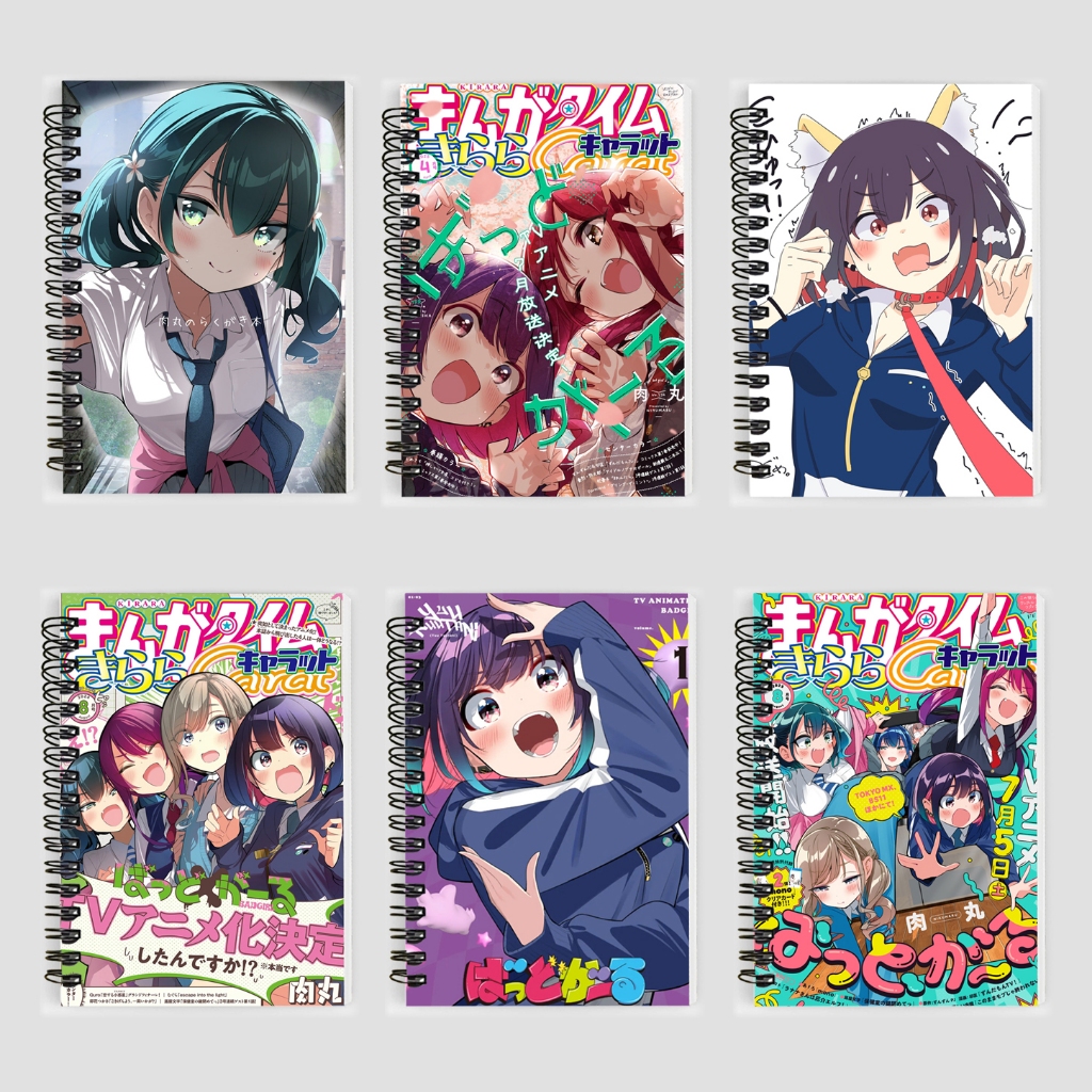 โน๊ตบุ๊ค Bad Girl อะนิเมะ Azusa Tachibana Niina Hanamiya Misato Matsuoka Miharu Hanai