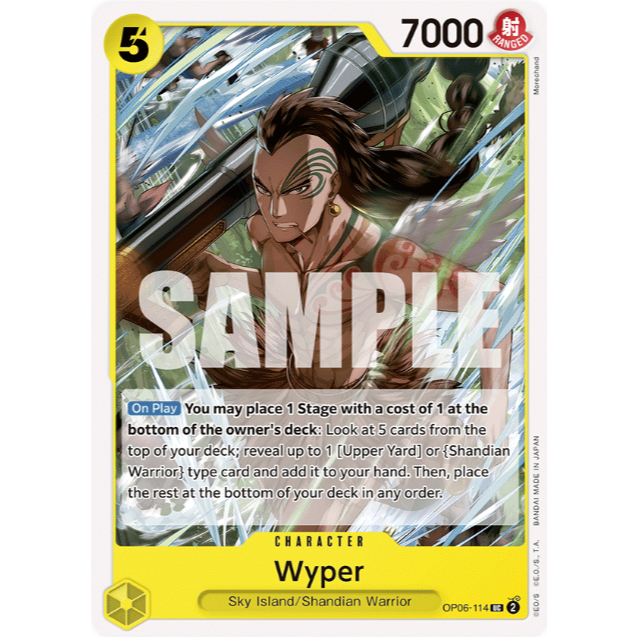 [การ์ดวันพีซ] OP06-114 | UC UC | CHARACTER Wyper