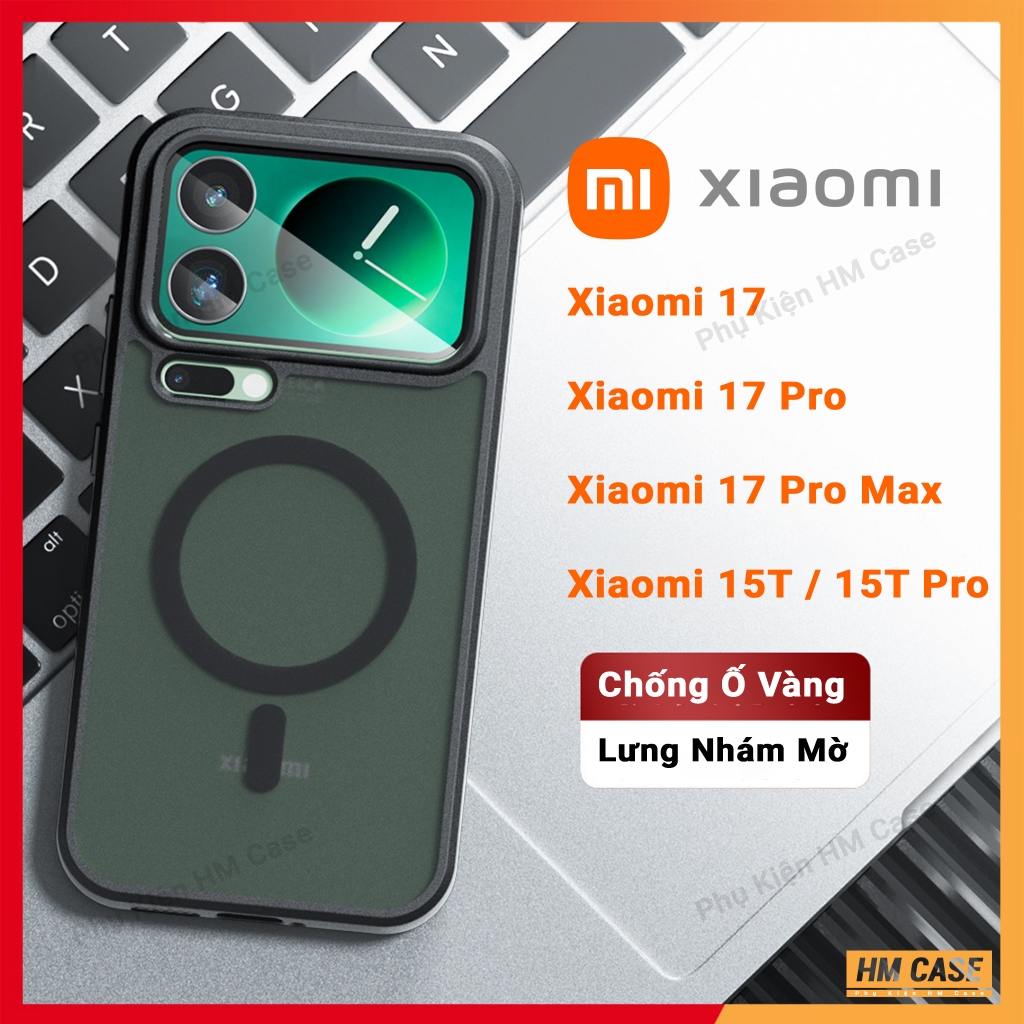 Xiaomi Mi 17 Pro Max / Mi 17 Pro / Mi 17 / Mi 15T / Mi 15T Pro Magnetic Matte Case - ขอบ TPU ยืดหยุ่