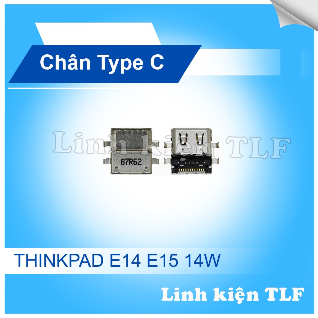 พินไฟ Type C - แจ็ค Type C สําหรับการเปลี่ยนสําหรับแล็ปท็อป Lenovo Thinkpad E14 E15 14W