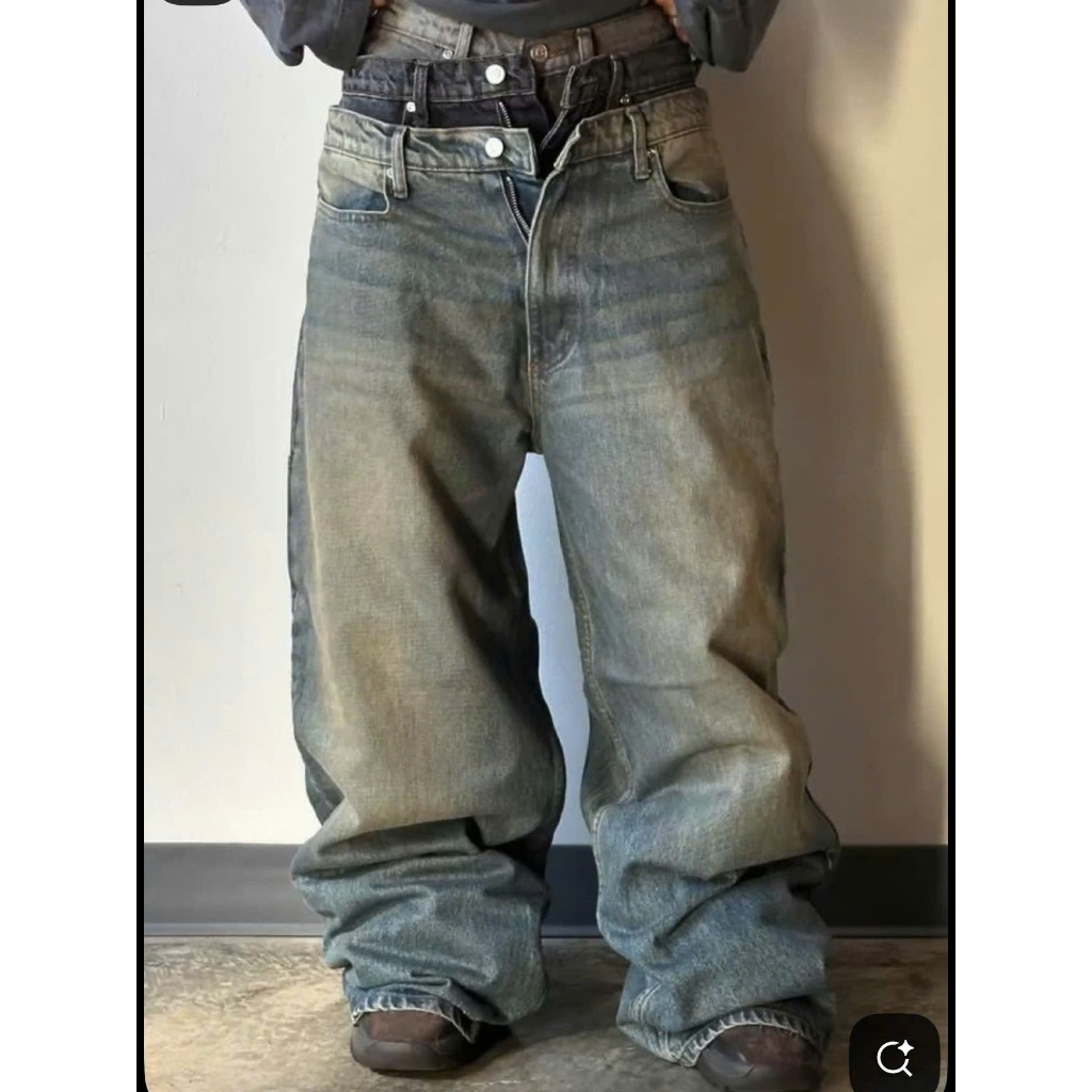 RAW DENIM THREE-กางเกงเอว / RDW DOUBLE RAW DENIM PANTS