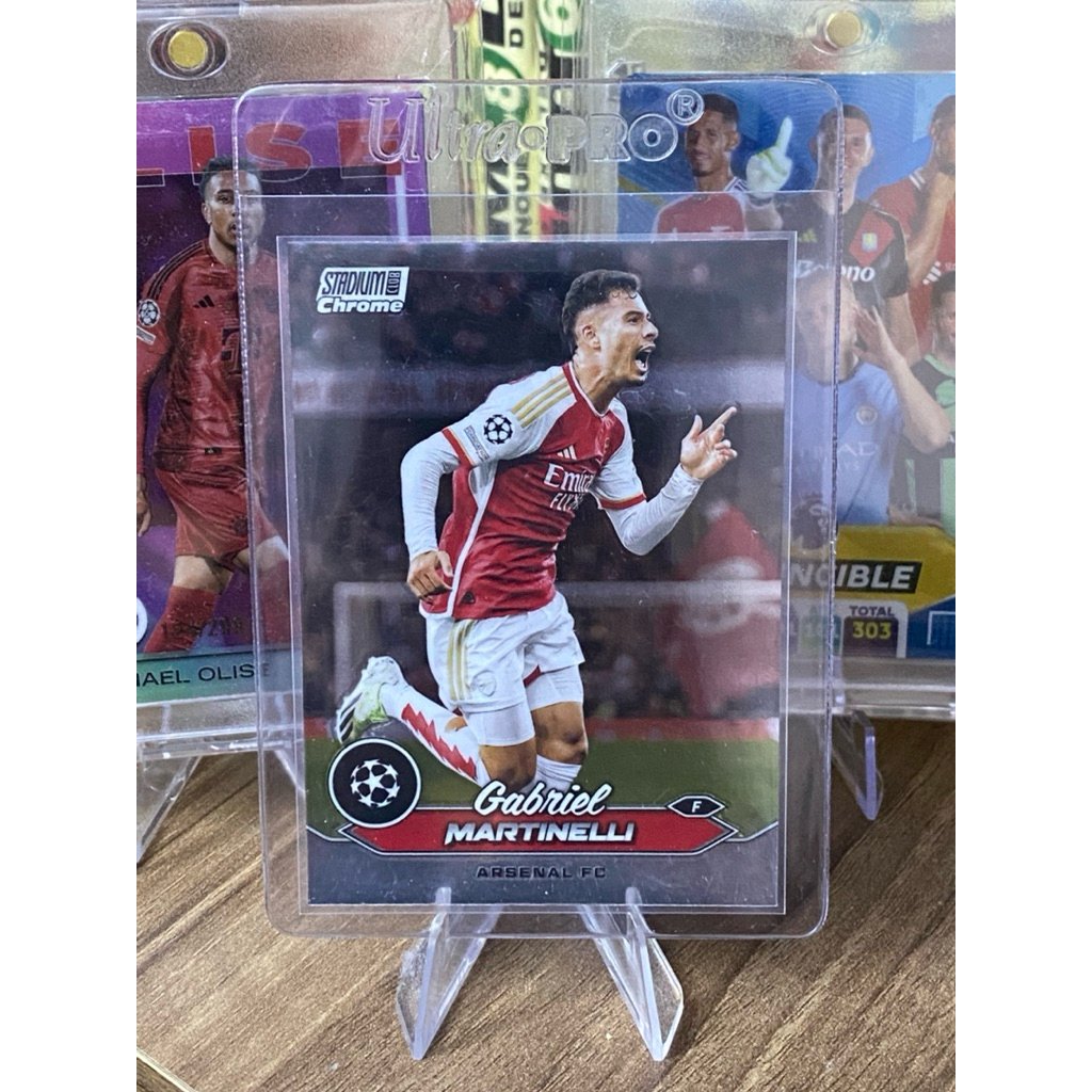 [HARD CARD] Gabriel Martinelli Player Card Topps Stadium Club Chrome 2024-25 Arsenal 41