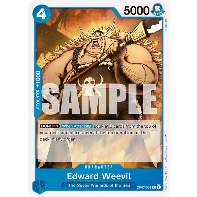 [การ์ดวันพีซ] OP07-039 | ซี | CHARACTER Edward Weevil