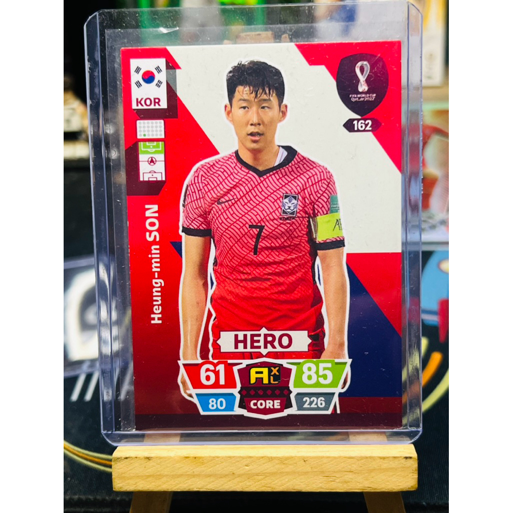 Hหนึ่งนาทีลูกชายเกาหลี Hero Panini Road to WC 2022 การ์ดฟุตบอล