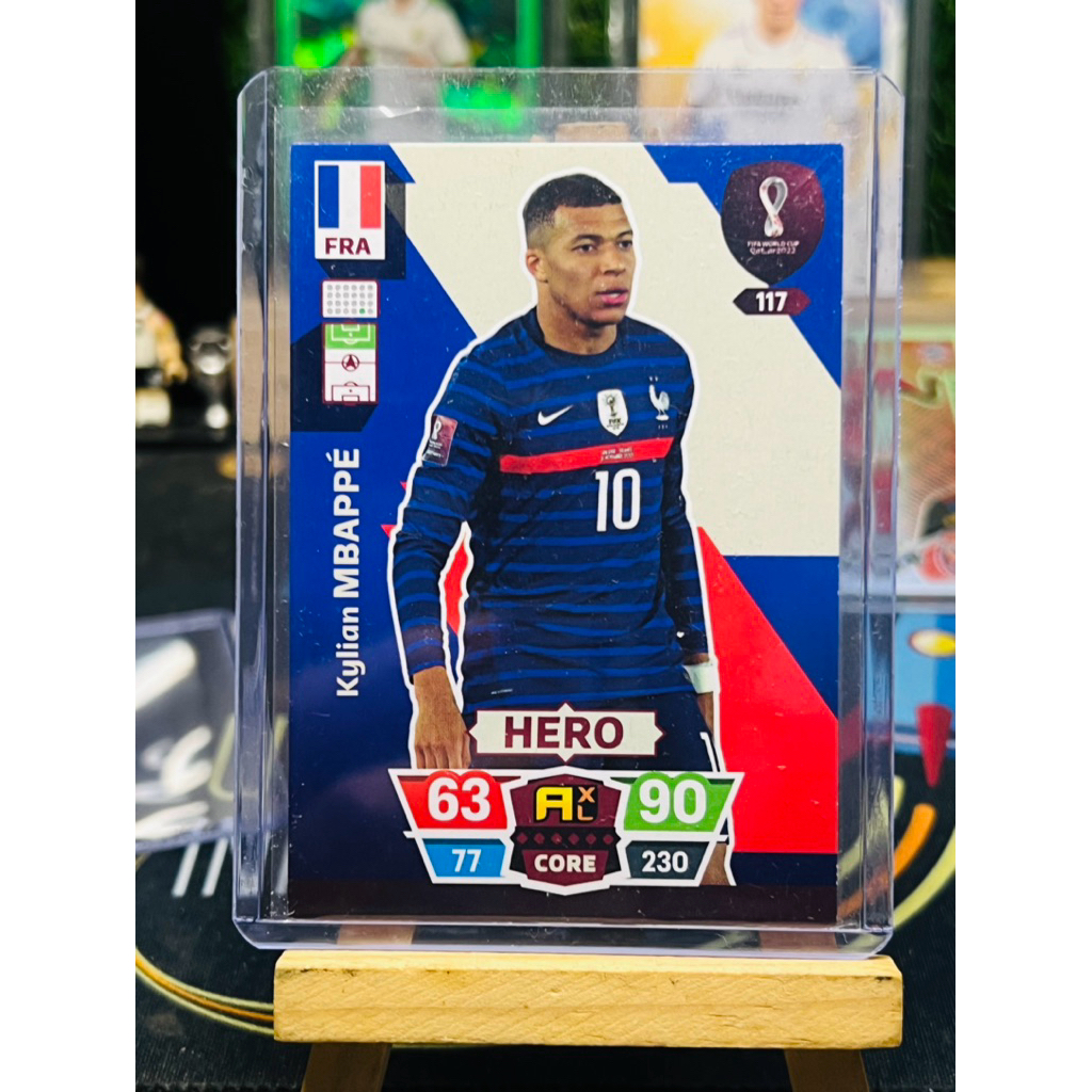 Kylian Mbappe France Hero Panini Road to WC 2022 การ์ดฟุตบอล