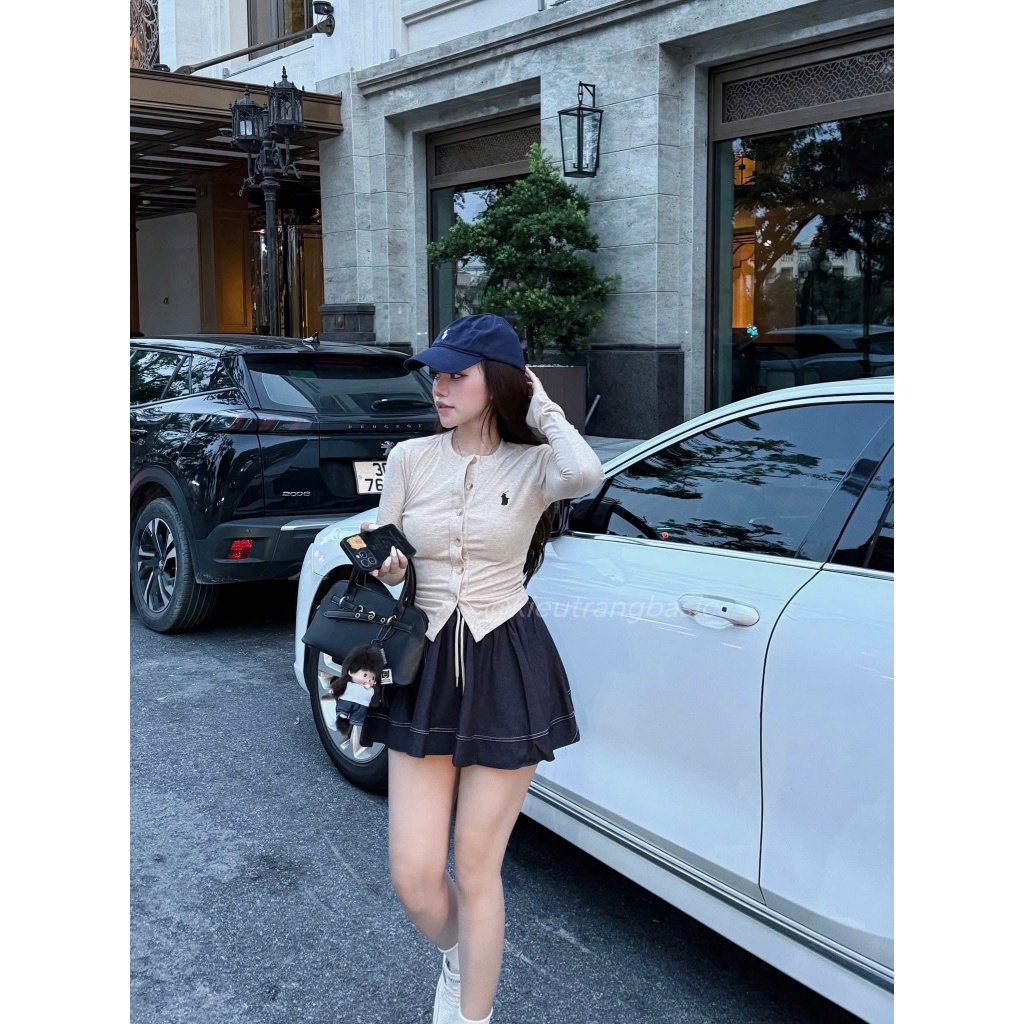 ⋆. ̊  Set เสื้อยืดแขนยาวปักม้า + SP jean cv023024 โรงกลั่น