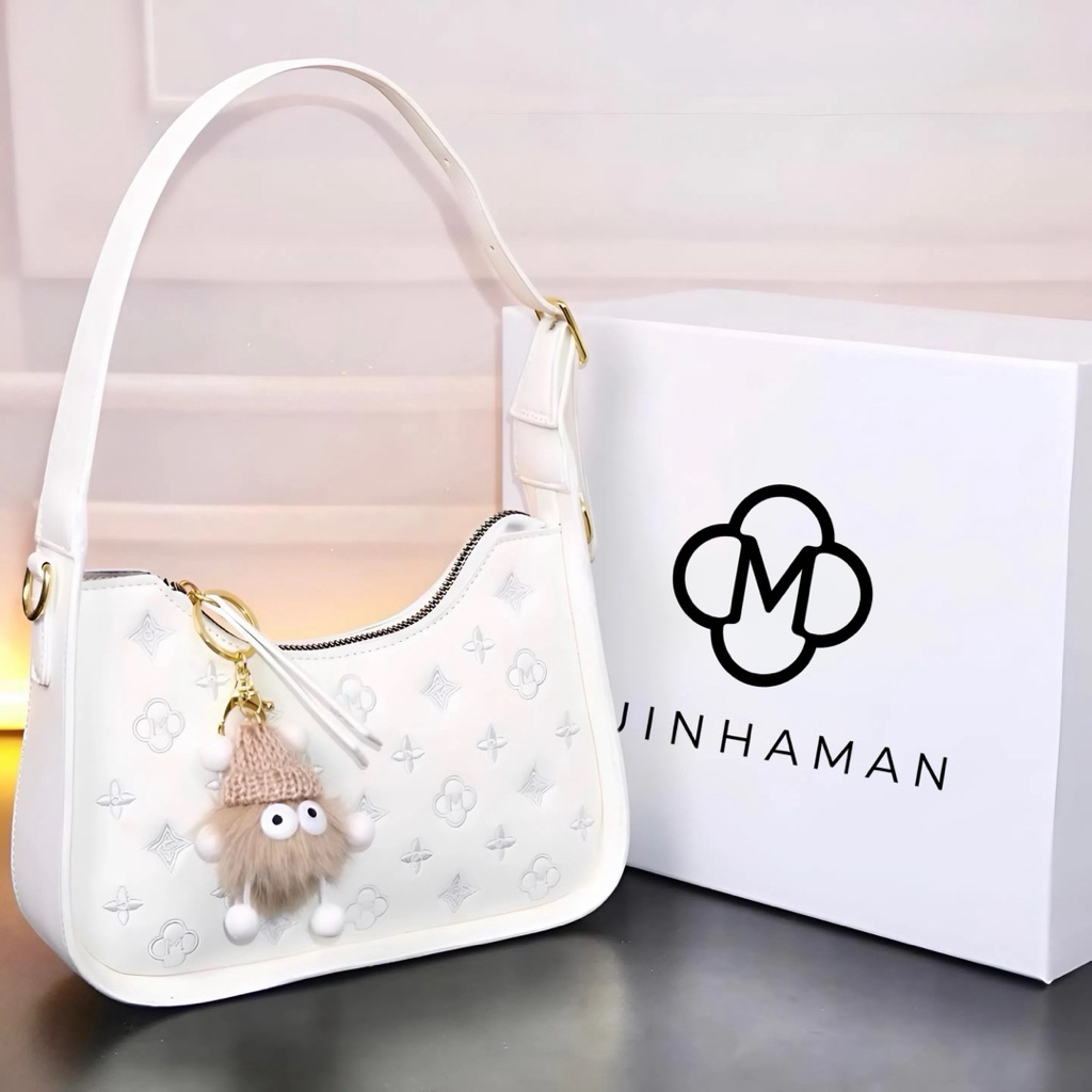 [2H EXPRESS] กระเป๋าสะพายข้างผู้หญิง Hanoi Ivory Bloom - T05