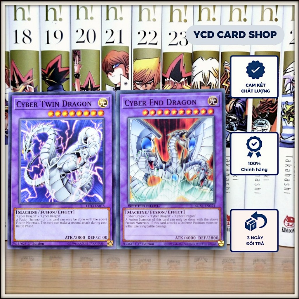 [YCDcardgame] การ์ด Yugioh ของแท้ Cyber Twin & Cyber End Dragon - ทั่วไป