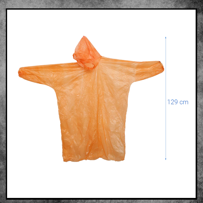 ชุดเสื้อกันฝนผ้าไนล่อน ลายจุดและสีทึบ ใช้ซ้ำได้ 50 ชุด thumbnail 5