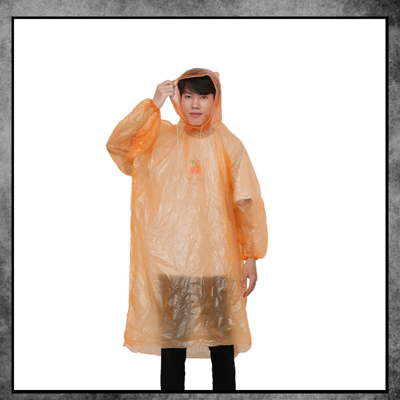 ชุดเสื้อกันฝนผ้าไนล่อน ลายจุดและสีทึบ ใช้ซ้ำได้ 50 ชุด thumbnail 6