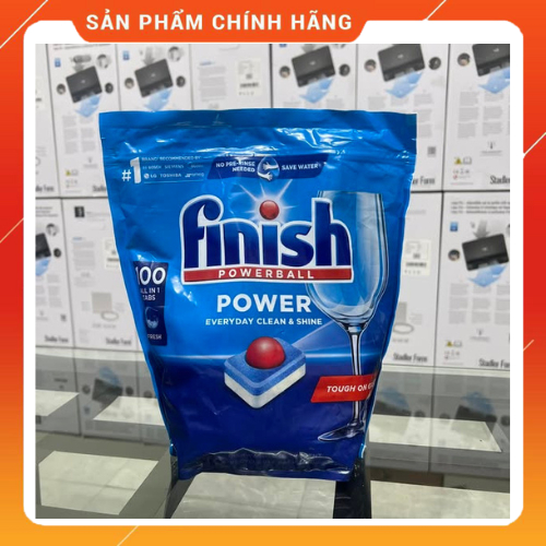 Finish Power All In One Max เม็ดเครื่องล้างจาน ถุง 100 เม็ด