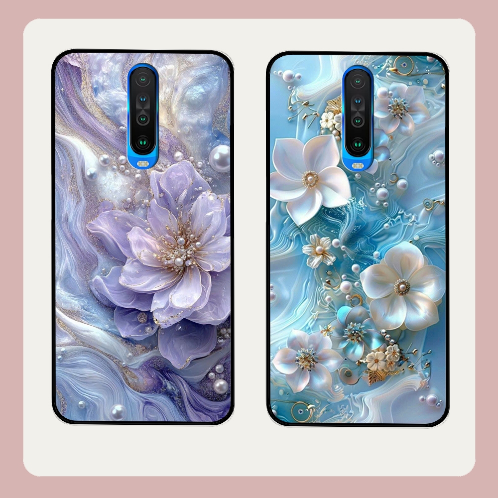 Xiaomi Redmi K30 - K30 5G - K20 - K20 Pro Case รูปดอกไม้สีสันสดใส หรูหรา โดดเด่น