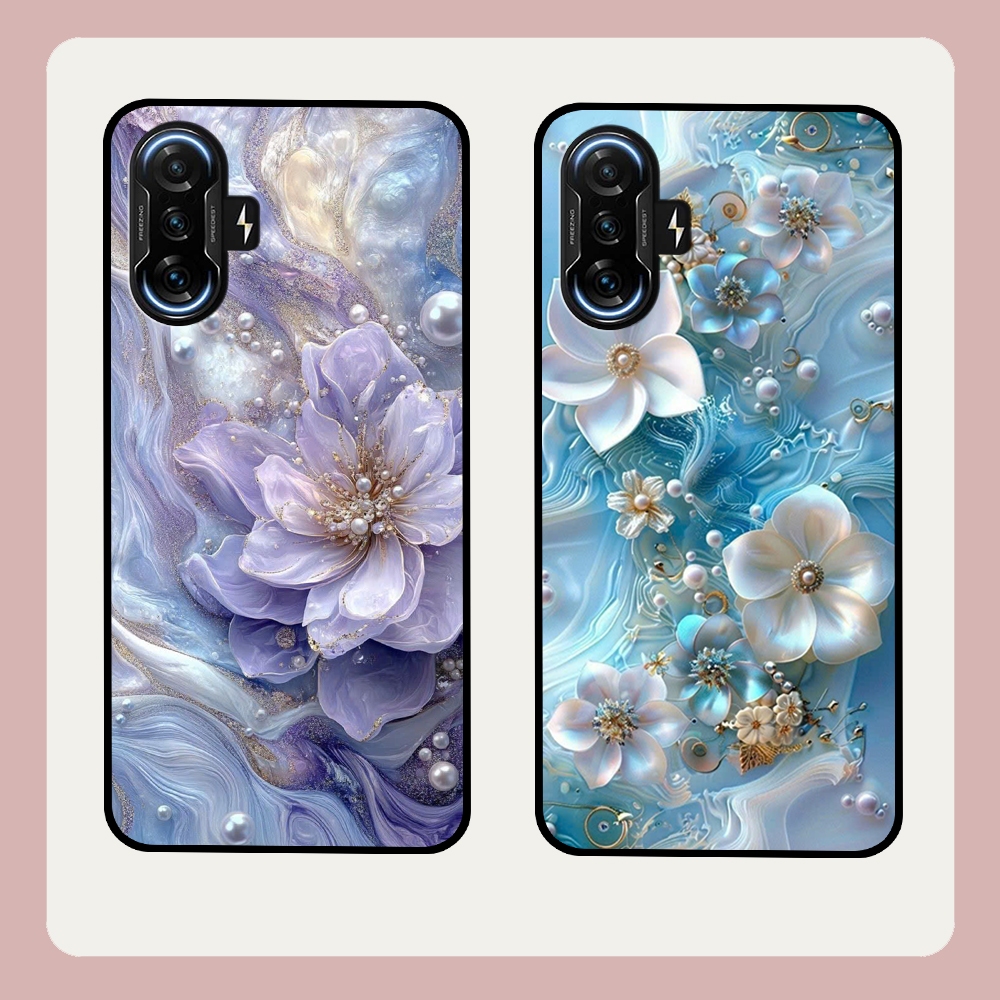 Xiaomi Redmi K40 - K40 Pro - K40 Pro Plus - K40 Pro+ เคสดอกไม้สีสันสดใสหรูหราและโดดเด่น