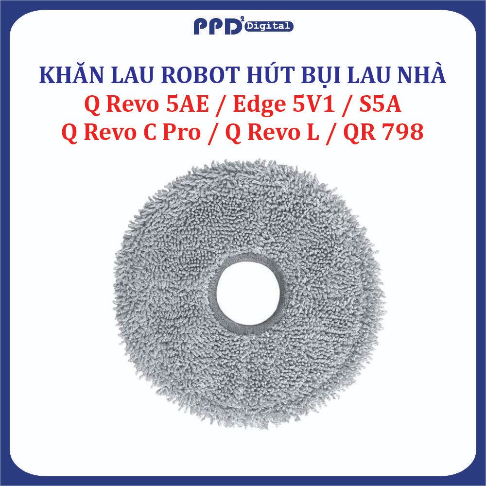 ผ้าทําความสะอาด เครื่องดูดฝุ่นหุ่นยนต์ถูพื้น Mi Roborock Q Revo 5AE / Edge 5V1/ S5A, QR 798, Q Revo 