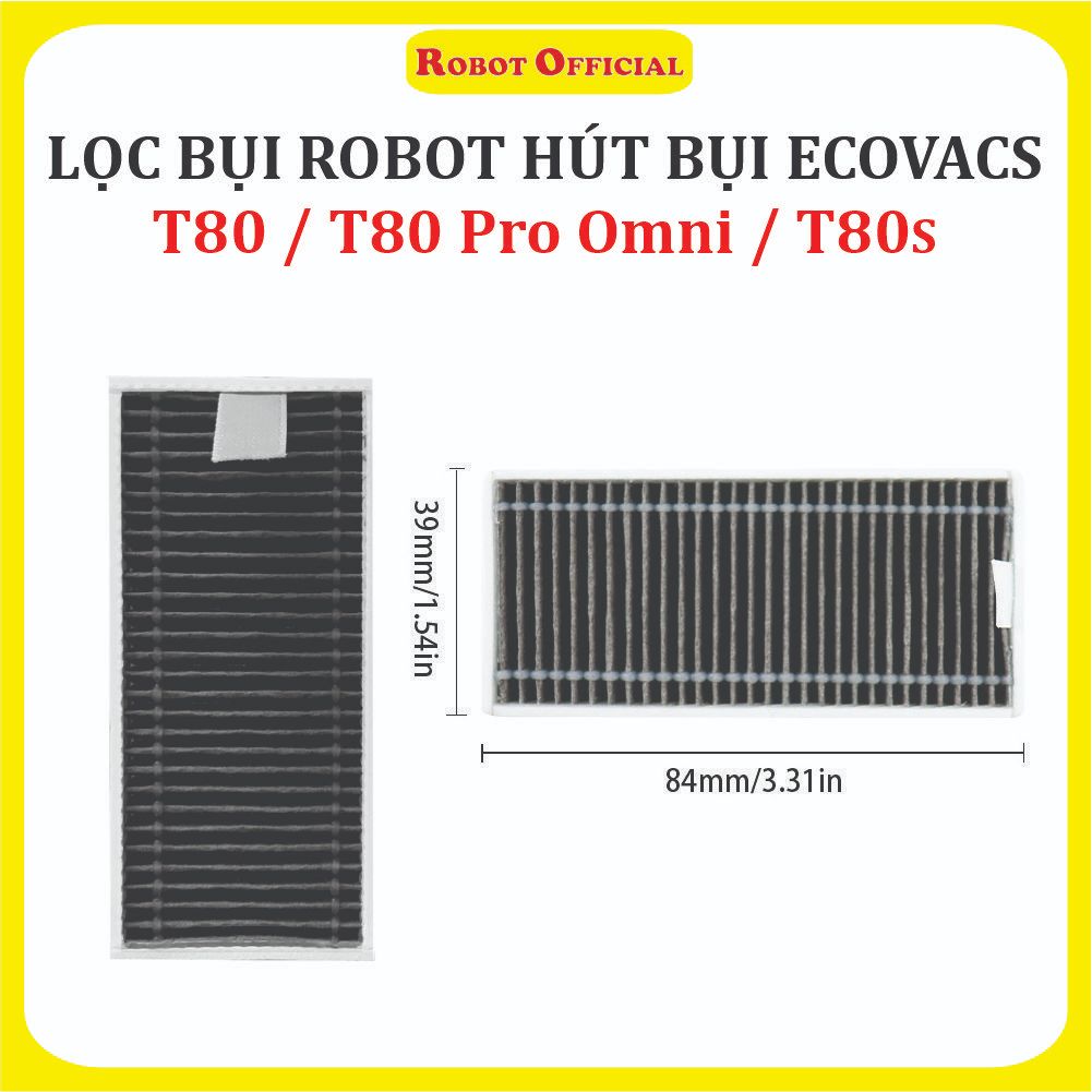 Deebot T80 / T80 Pro Omni / T80S เครื่องดูดฝุ่นหุ่นยนต์ แผ่นกรอง Hepa,