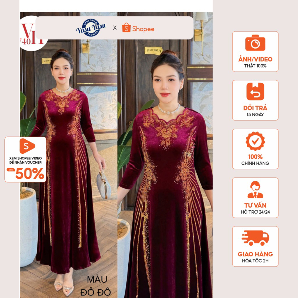 หรูหรากลางอายุกํามะหยี่พรรคชุดvh740,ชุดยาวคุณภาพสูงที่มีหิน ดีเอ็มซี ประกาย,กํามะหยี่ยืด45-75กิโลกรั