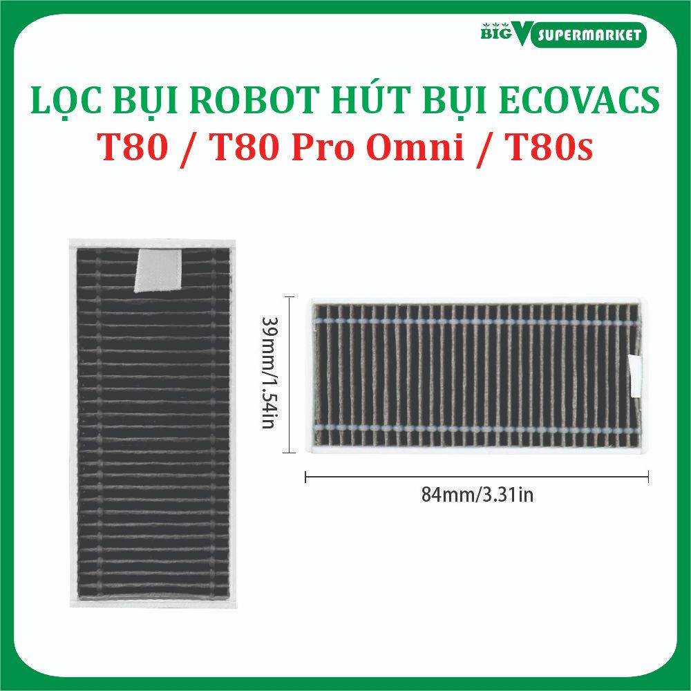 Deebot T80 / T80 Pro Omni / T80S เครื่องดูดฝุ่นหุ่นยนต์ Hepa Filter ;