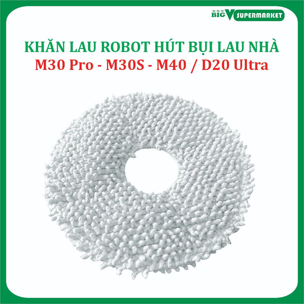 ผ้าทําความสะอาด ไม้ถูพื้นสําหรับ Mi Dreame M30 Pro, M30S, M40, D20 Ultra Robot เครื่องดูดฝุ่น;